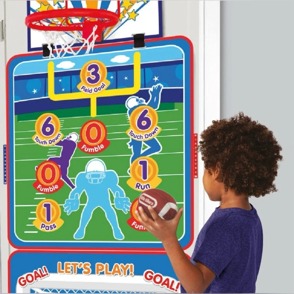 Little Tikes 3 in 1 Doorway Sports Toy Multi Sports Set Suitable for Kids